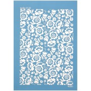 Silk Screen Moiko pour Pâte polymère 74x105 mm - Motif Hellébores 17.22 x1|raw }}