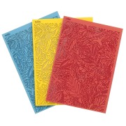 Plaque de texture Moiko pour pâte polymère 97x68 mm - Feuillage Tropical x1