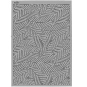 Plaque de texture Moiko pour pâte polymère 97x68 mm - Feuille jungle x1