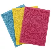 Plaque de texture Moiko pour pâte polymère 97x68 mm - Feuille jungle x1