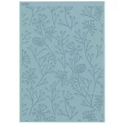 Plaque de texture Moiko pour pâte polymère 97x68 mm - Fleur x1