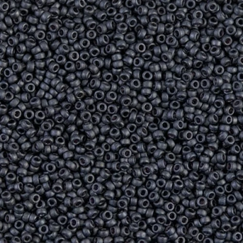 Rocaille Miyuki 15/0 2065 - Mat Metallic Slate x8g
