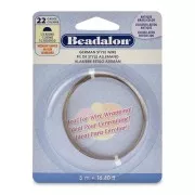 Fil de cuivre demi-rond 0.64 mm - German Style Wire - Laiton antique x5m
