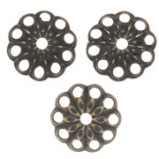 Coupelles filigranées travaillées 6 mm - Bronze x20|raw }}