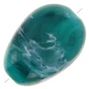 Vert - Perles plates irrégulières acrylique 18x13mm Vert Marbré x10 Perles plates irrégulières acrylique 18x13mm Vert Marbré x10