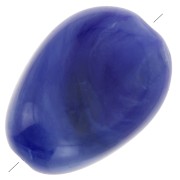 Perles plates irrégulières acrylique 18x13mm Bleu marine Marbré x10|raw }}