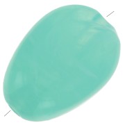 Perles plates irrégulières acrylique 18x13mm Vert Turquoise Marbré x10|raw }}