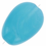 Perles plates irrégulières acrylique 18x13mm Bleu Marbré x10|raw }}