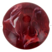 Perles plates rondes acrylique 22 mm Bordeaux Marbré x6|raw }}