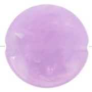 Perles plates rondes acrylique 22 mm Lilas Marbré x6|raw }}