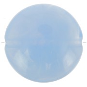 Perles plates rondes acrylique 22 mm Bleu gris Marbré x6|raw }}