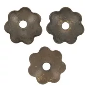 Coupelles fleurs 6 mm - Bronze x20