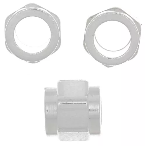 Perle écrou 5x5 mm avec gros trou - Argent 925 x1