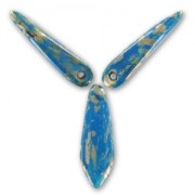 Dagues en verre 5x16 mm Capri Blue Picasso x50|raw }}
