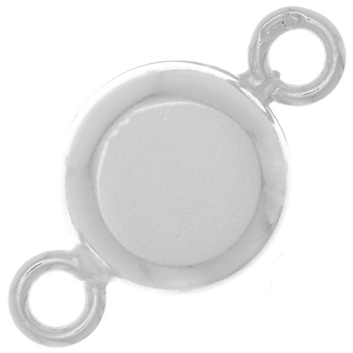 Fermoir rond aimanté 9 mm - Argent 925 x1