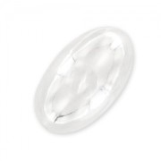Perle Olive 13x8 mm en Argent 925 x1