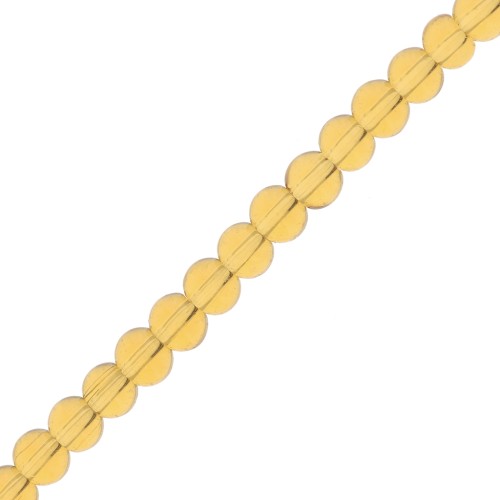 Perles en verre rondes 3.5 mm - Golden x29cm