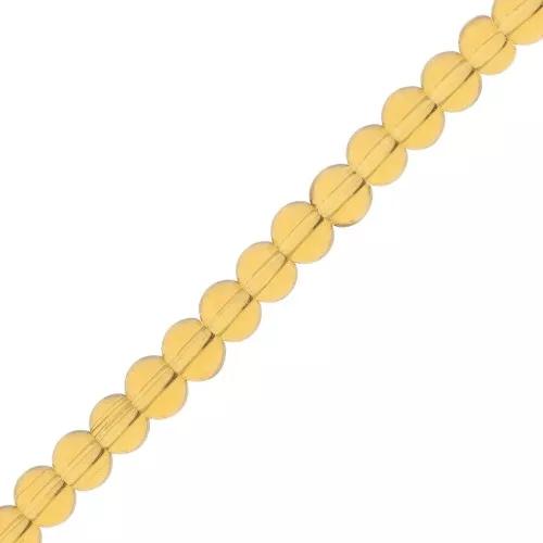 Perles en verre rondes 3.5 mm - Golden x29cm