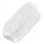 Perles rectangles irrégulières 16x9 mm imitation perle d'eau douce Blanc nacré x20