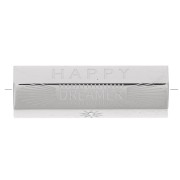 Perle cylindre à message Happy Dreamer avec oxydes de Zirconium  26x9 mm - Acier inoxydable 304|raw }}