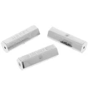 Perle cylindre à message Happy Dreamer avec oxydes de Zirconium  26x9 mm - Acier inoxydable 304