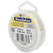 Fil Cablé 19 brins 0.46 mm - Beadalon - Argenté x9,2m|raw }}