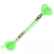 Fil à broder DMC Mouliné Effet Lumière Vert Fluo (990) x8m