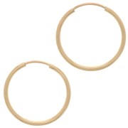 Créoles 17 mm - Fil 1.2 mm - Gold filled (or laminé) x2