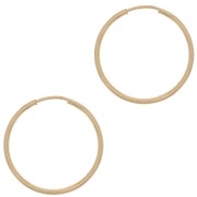 Créoles 21 mm - Fil 1.3 mm - Gold filled (or laminé) x2|raw }}
