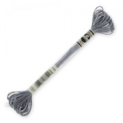 Fil à broder DMC Mouliné Effet Lumière Dark Silver (317) x8m|raw }}