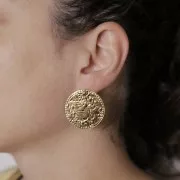 Clous d'oreilles boules 4 mm (or laminé) x2