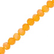 Perles rondelles facettées - rondes aplaties - 4x3.5 mm Topaz AB x44cm|raw }}