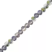 Lot De 124 Perles Rondes Facettées En Apatite Verte Du Brésil - 26.12 Carats - Occasion (collier Cassé)