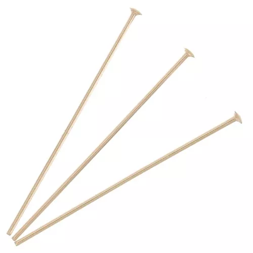 Clous tête plate 25x0.5 mm Gold filled (or laminé)  x100