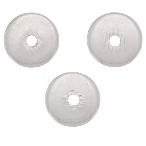 Perles rondelles Heishi - disques plats percés 5x1 mm - Argenté x10