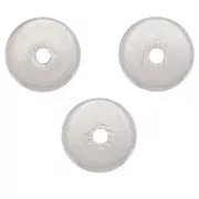 Perles rondelles Heishi - disques plats percés 5x1 mm - Argenté x50