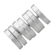 Perles rondelles Heishi - disques plats percés 5x1 mm - Argenté x50