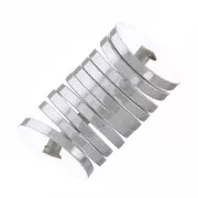 Perles rondelles Heishi - disques plats percés 4x0.5 mm - Argenté x50