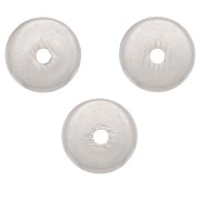 Perles rondelles Heishi - disques plats percés 5x0.5 mm - Argenté x50|raw }}