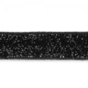 Ruban pailleté 10 mm Noir x 2m|raw }}