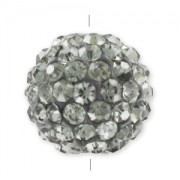 Ronde plasticine strass 10 mm Black Diamond x1|raw }}
