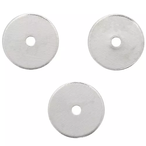 Perles rondelles Heishi - disques plats percés 6x0.5 mm - Argenté x10