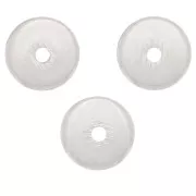 Perles rondelles Heishi - disques plats percés 5x0.5 mm - Argent 925 x6