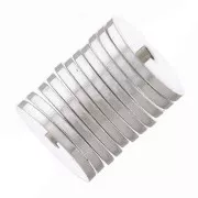 Perles rondelles Heishi - disques plats percés 5x0.5 mm - Argent 925 x6