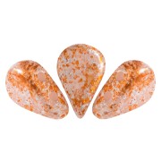 Perles en verre Amos® par Puca® 5x8 mm - Light Pink Opal Tweedy x10g|raw }}