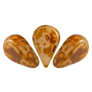 Perles en verre Amos® par Puca® 5x8 mm - Light Pink Opal Travertin x10g|raw }}