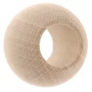 Grosse perle rondelle en bois brut à décorer par Puca® support bois Jeff - 20x16mm