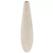 Grosse perle goutte en bois brut à décorer par Puca® support bois Jerry - 40x10 mm