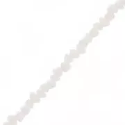 Perles en verre irrégulières facettées 3 mm - Beige x33cm