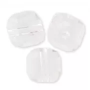 Cubes 8 mm Crystal x5